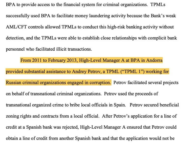 alexander petrov implicated in andorragate money laundering